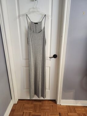Everyday Scoop Neck Maxi Dress - Gray